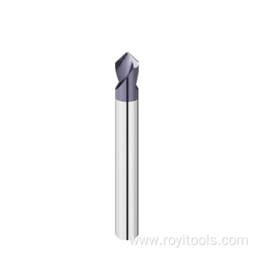 Carbide spot drill coated